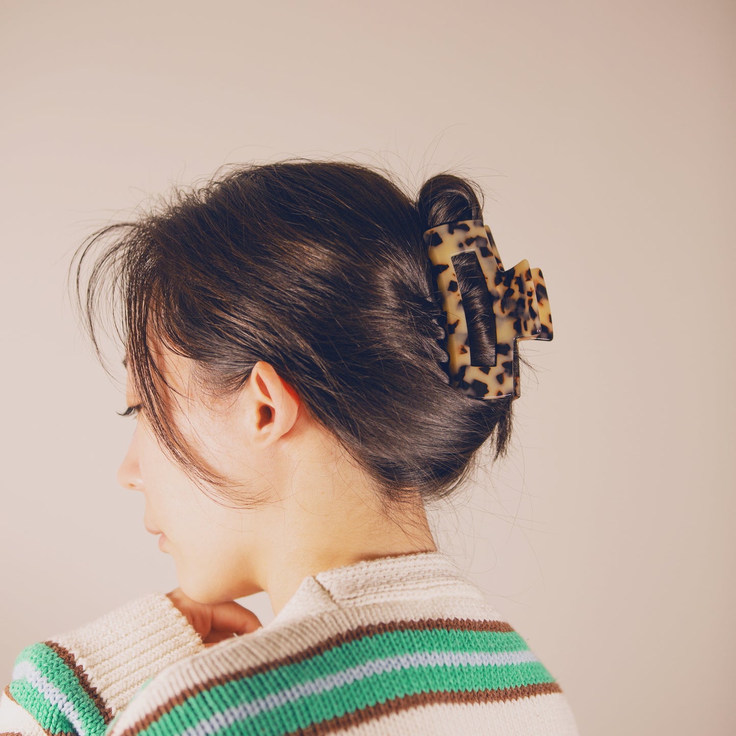 Baguette Leopard Hair Claw