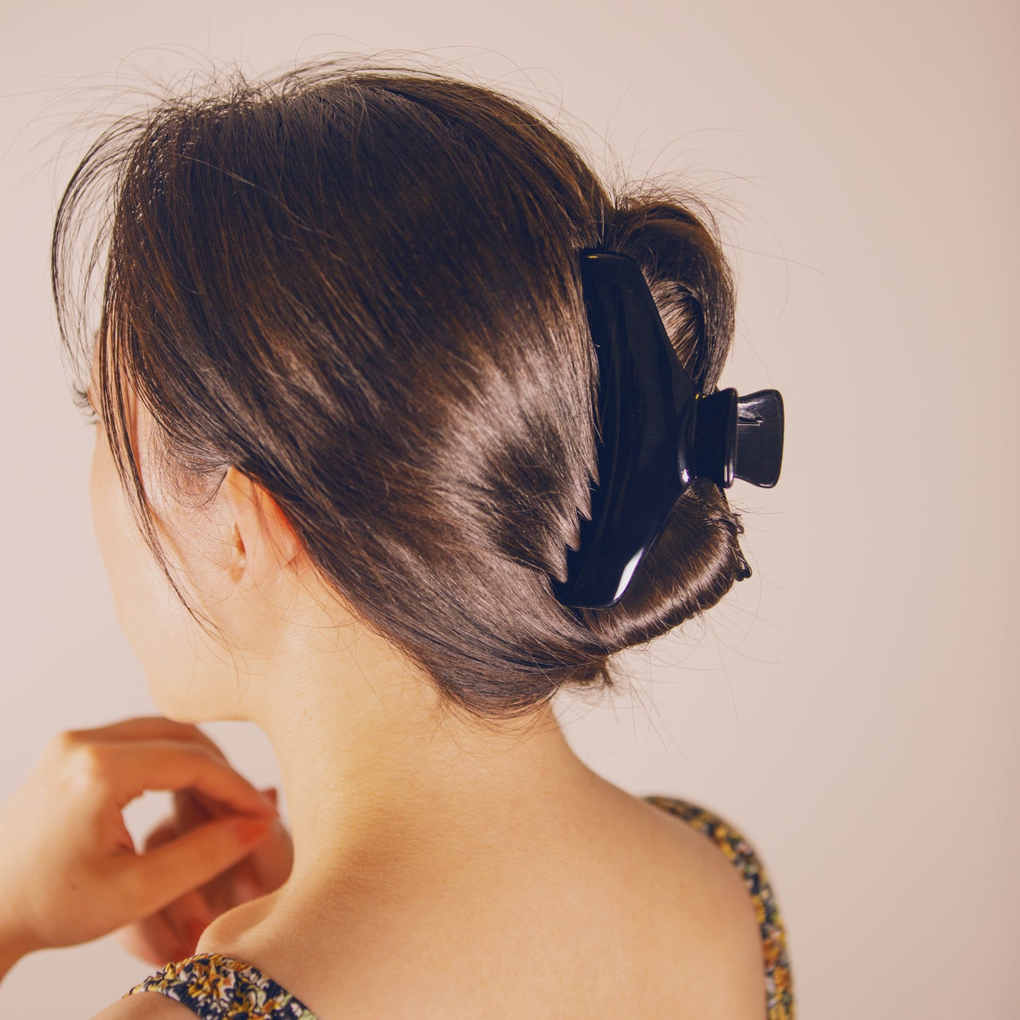 Black Boat Shape Hair Claw
