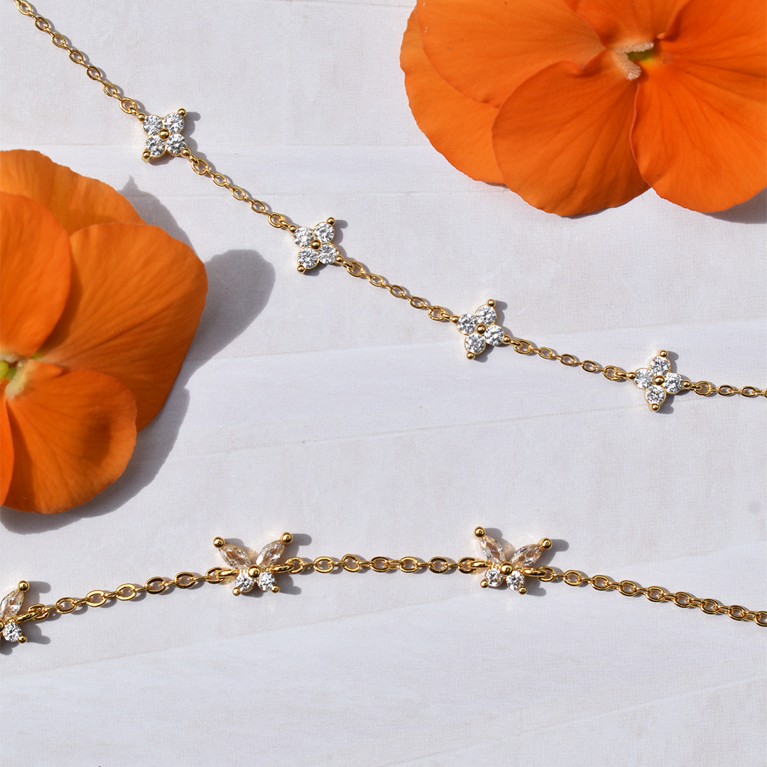 Cubic Zirconia Butterfly Bracelet