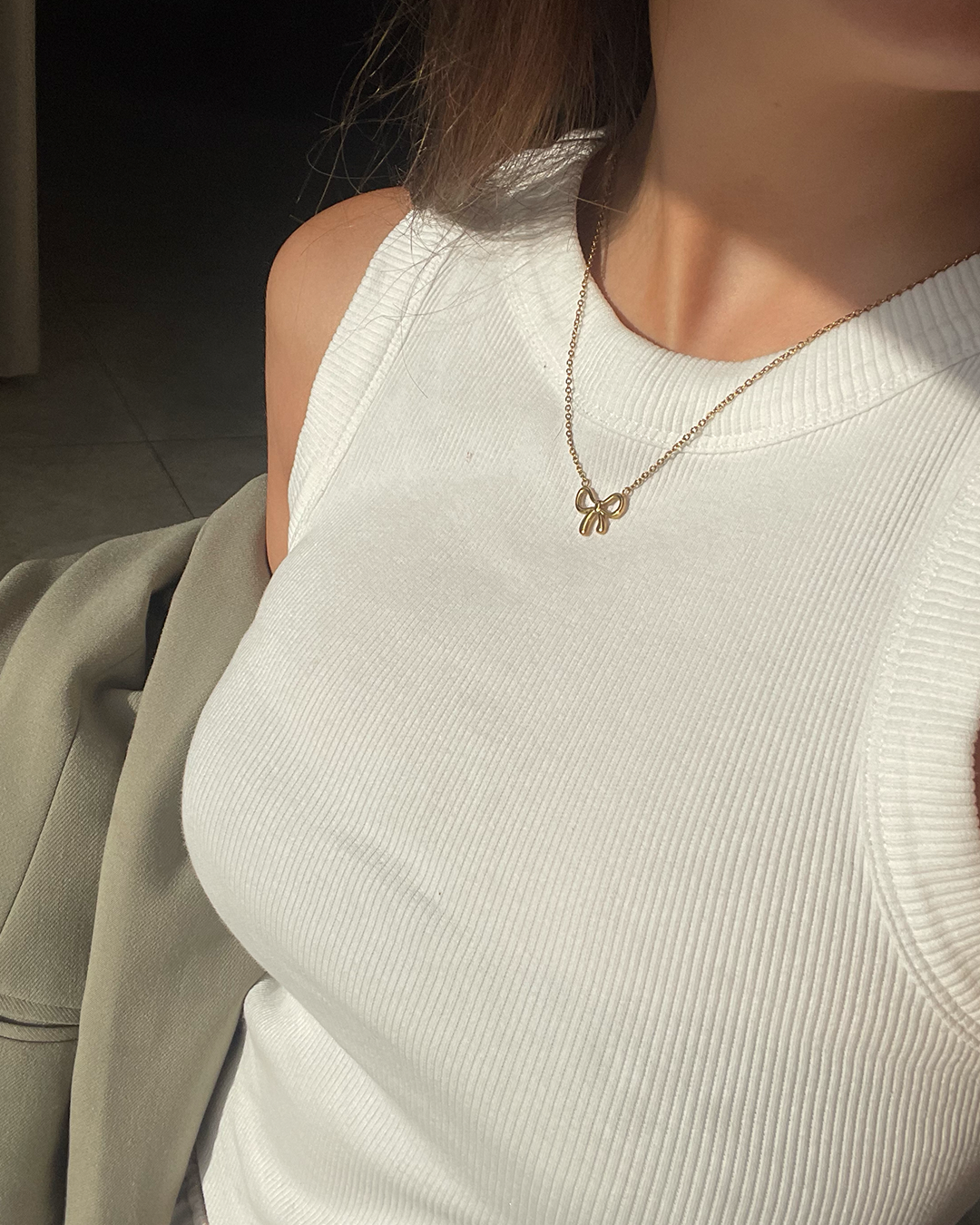 Stainless Steel Bowtiful Necklace