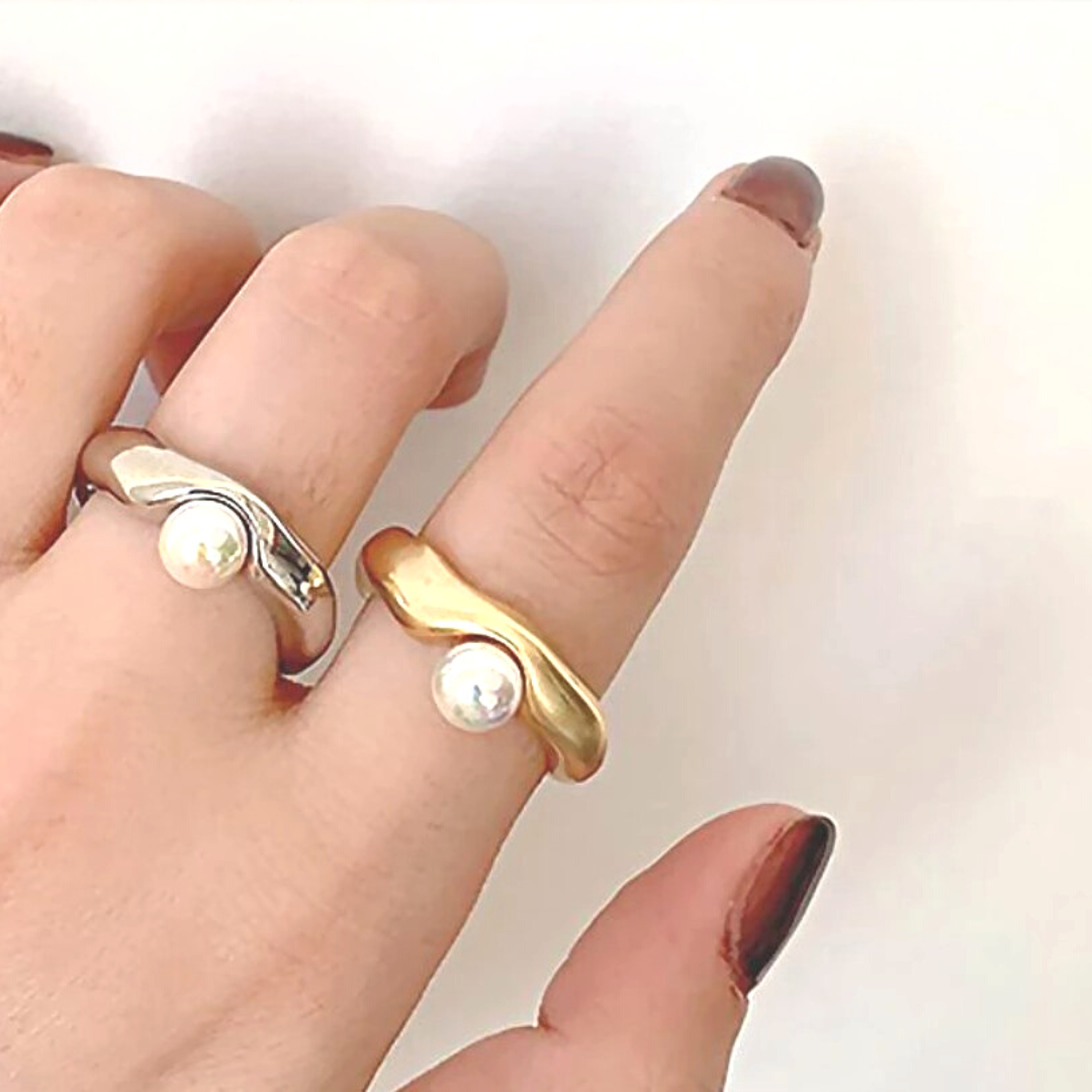 Pearl Wave Ring