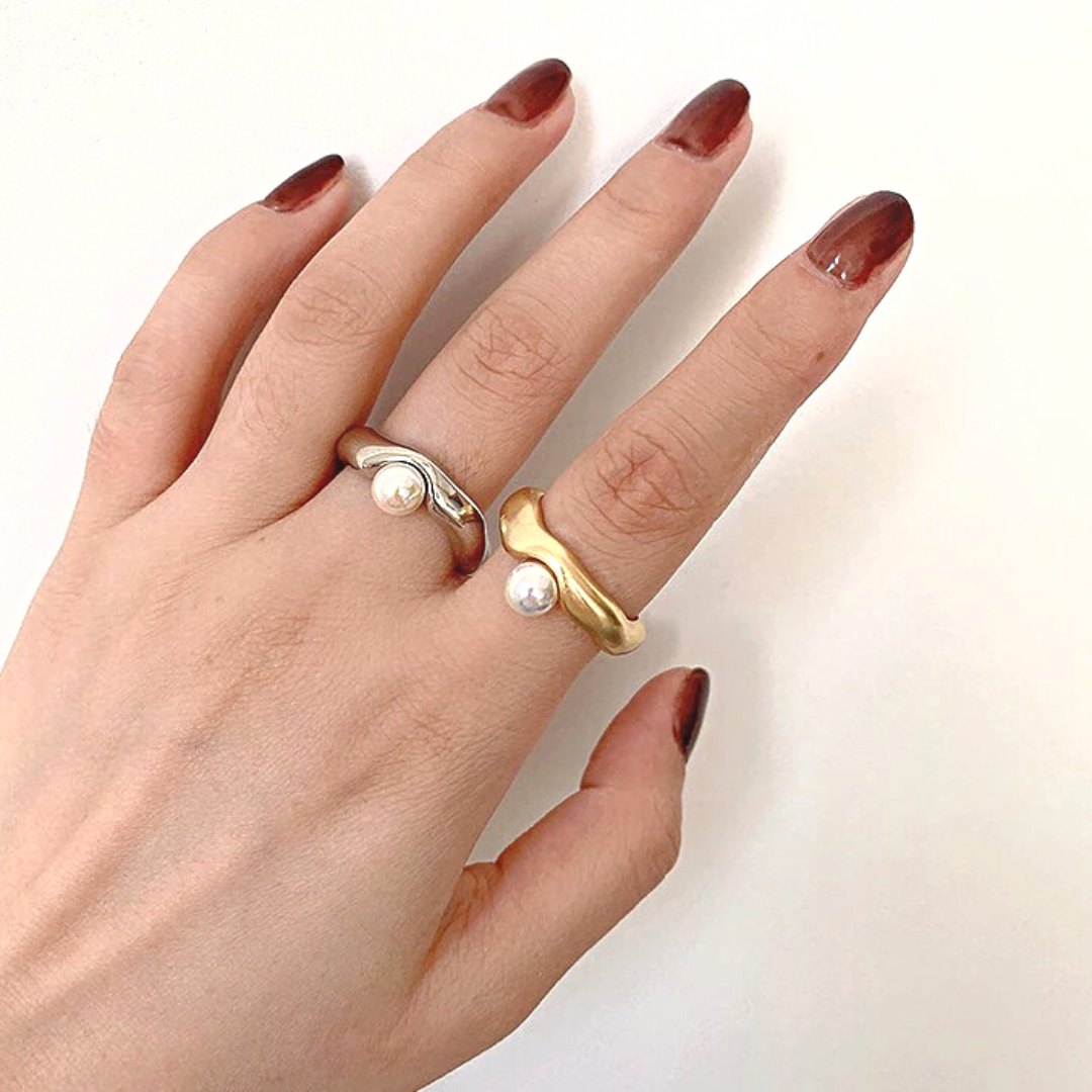 Pearl Wave Ring