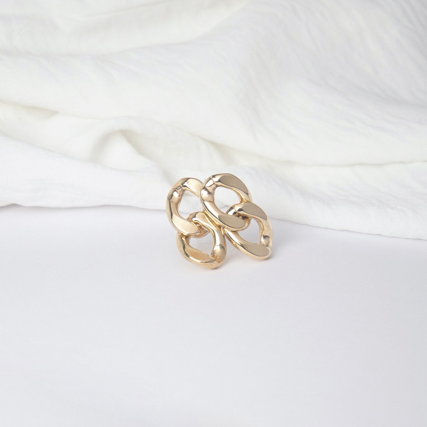 Double Link Chain Earrings - S925 Stud