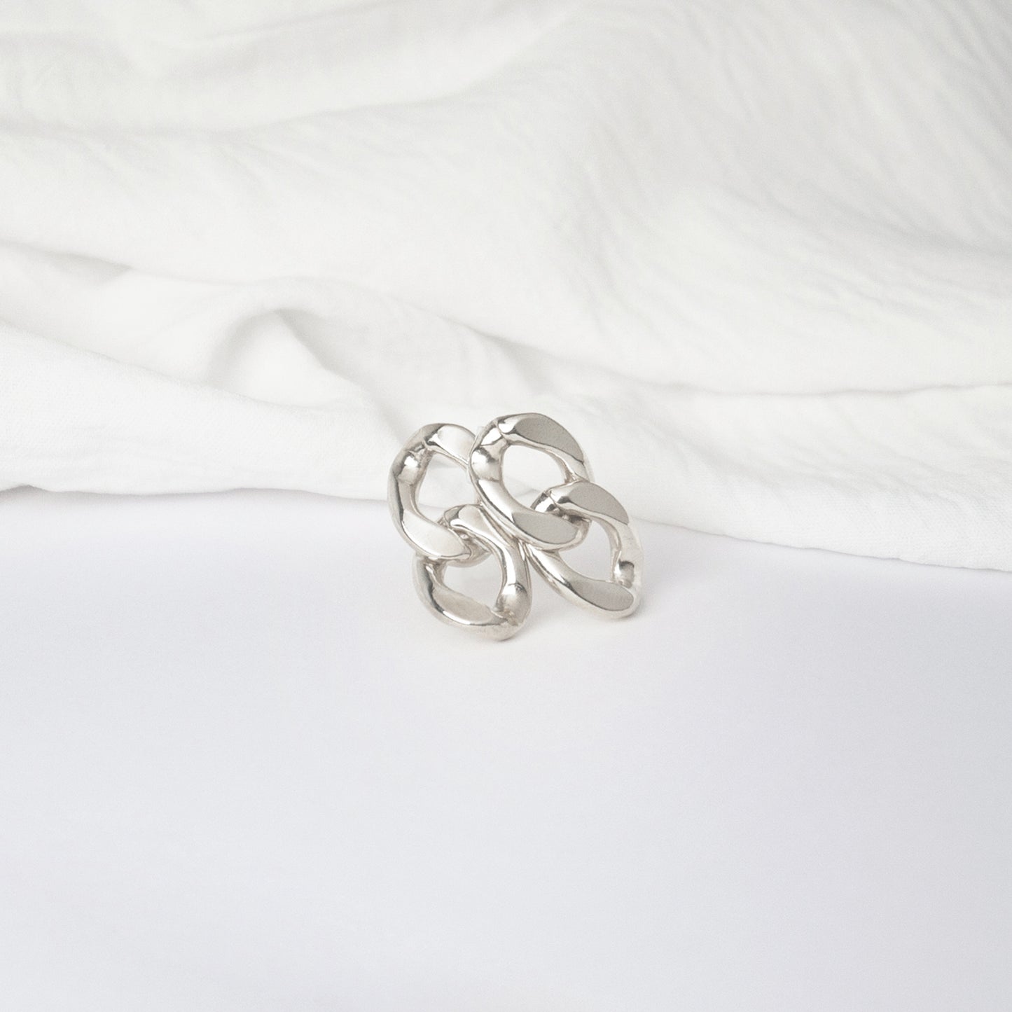 Double Link Chain Earrings - S925 Stud