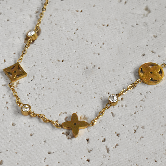 Waterproof Luxury Essential Flowers CZ Bracelet
