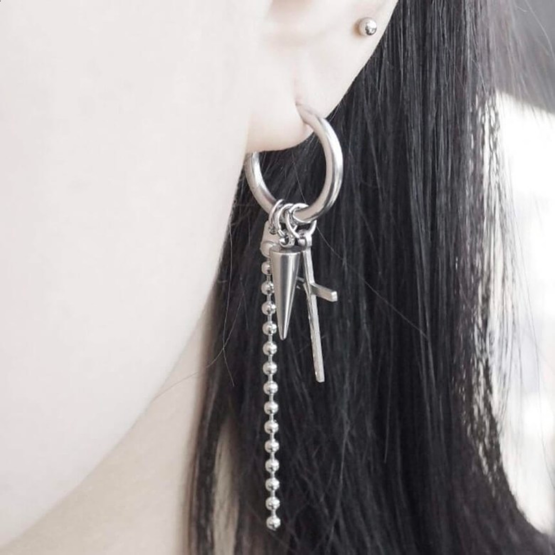 Jimin top dangle earrings