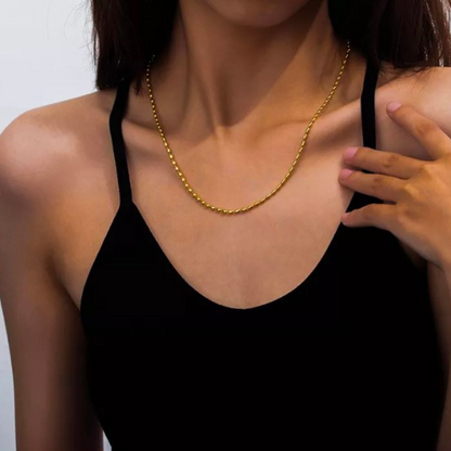 Oval Balls Stainless Steel Chain Necklace