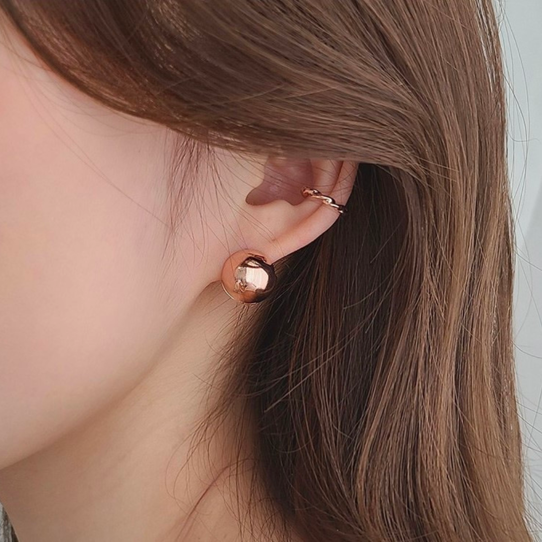 Clip on rose gold 2025 hoop earrings