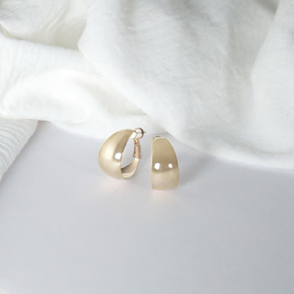 French Bold Hoop Earrings