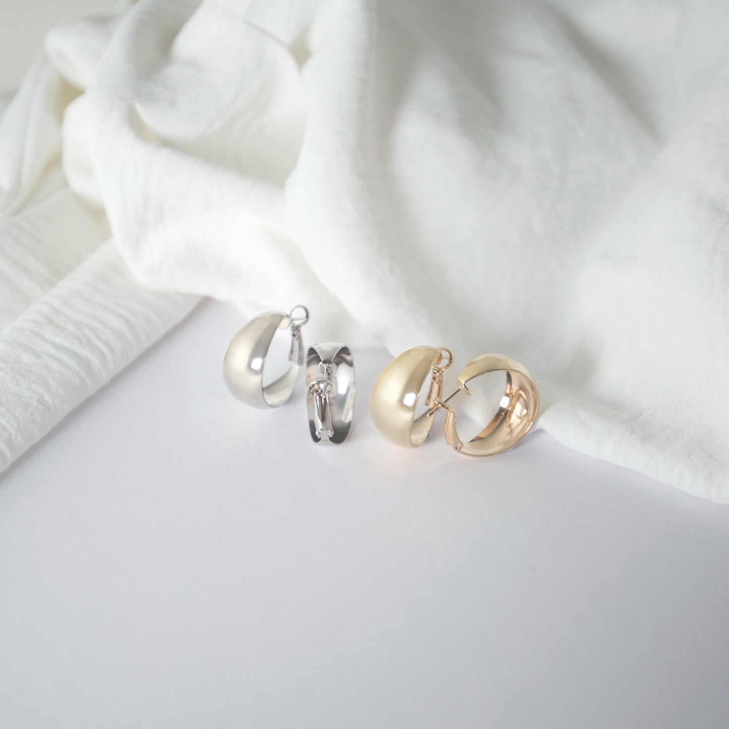 French Bold Hoop Earrings