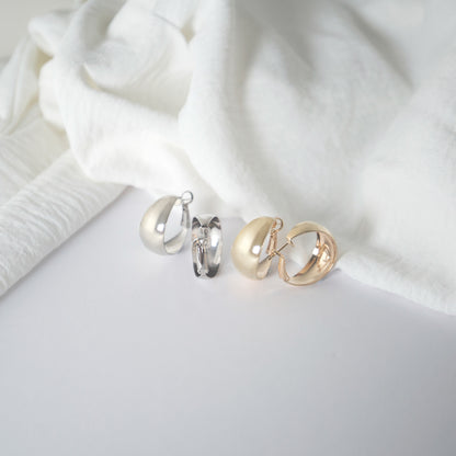 French Bold Hoop Earrings