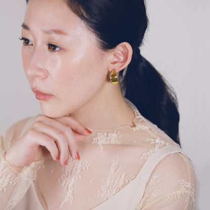 French Bold Hoop Earrings