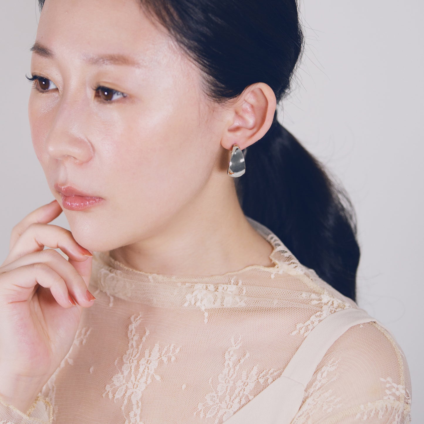 French Bold Hoop Earrings
