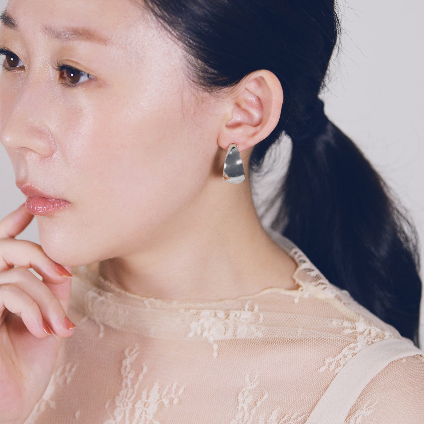 French Bold Hoop Earrings