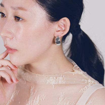 French Bold Hoop Earrings
